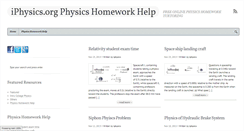 Desktop Screenshot of iphysics.org