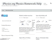 Tablet Screenshot of iphysics.org
